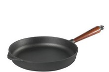 Gusseisen Servierpfanne mit Holzgriff 28 cm - Skeppshult