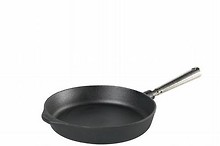 Gusseisen Schmorpfanne mit Edelstahl Griff 24 cm - Skeppshult 0004