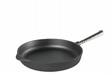 Gusseisen Schmorpfanne mit Edelstahl Griff 28 cm - Skeppshult 0005