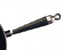 Gusseisen Pfannen mit Silikongriff