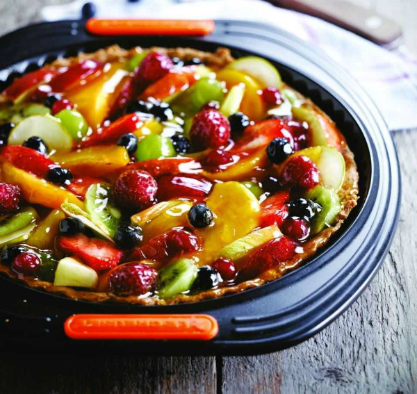 Antihaftbeschichtete Quiche-/Obstkuchenform von Le Creuset | Material: formstabiler Karbonstahl | PFOA-frei Le Creuset Quiche- und Obstkuchenform