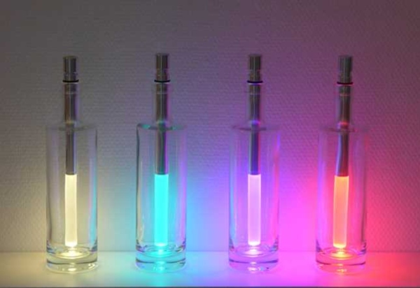 Bottle Light Flaschenleuchte vivi-LED | verschiedene Farben einstellbar | mit automatischem Farbwechsel bottle-light-vivi-led