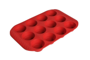 Flexible Muffinform aus Silikon zum fettarmen Backen Flexible Muffinform aus Silikon zum fettarmen Backen