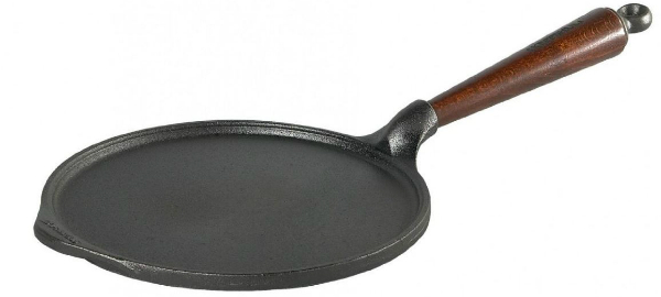 Crêpes-Pfanne aus Gusseisen von Skeppshult | Durchmesser: 23 cm Skeppshult Gusseisen Crepes Pfanne 23 cm