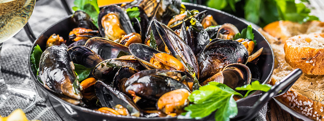 Miesmuschel-Grundrezept mit Aioli