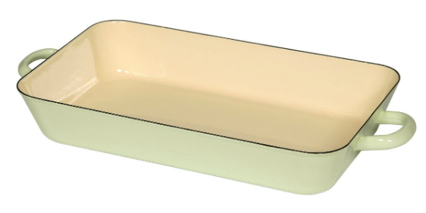 Emaille-Bräter aus der Pastell-Serie von Riess im angesagten Design der 50er Jahre | Maße: 37x22 cm Emaille Braeter Riess 37x22 cm