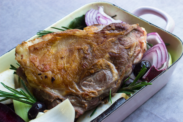 Eine saftige und unbeschreiblich k&ouml;stliche Lammschulter